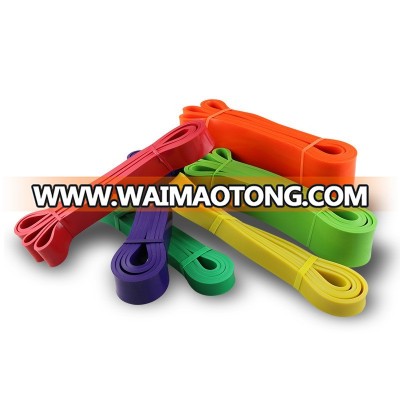 Eco friendly colorful Custom logo body training latex resistance bands